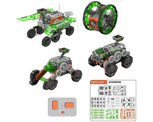 Wonderful Explorer Robot 4 in 1 Green - (Control Remoto - Programable - Ensamblable)